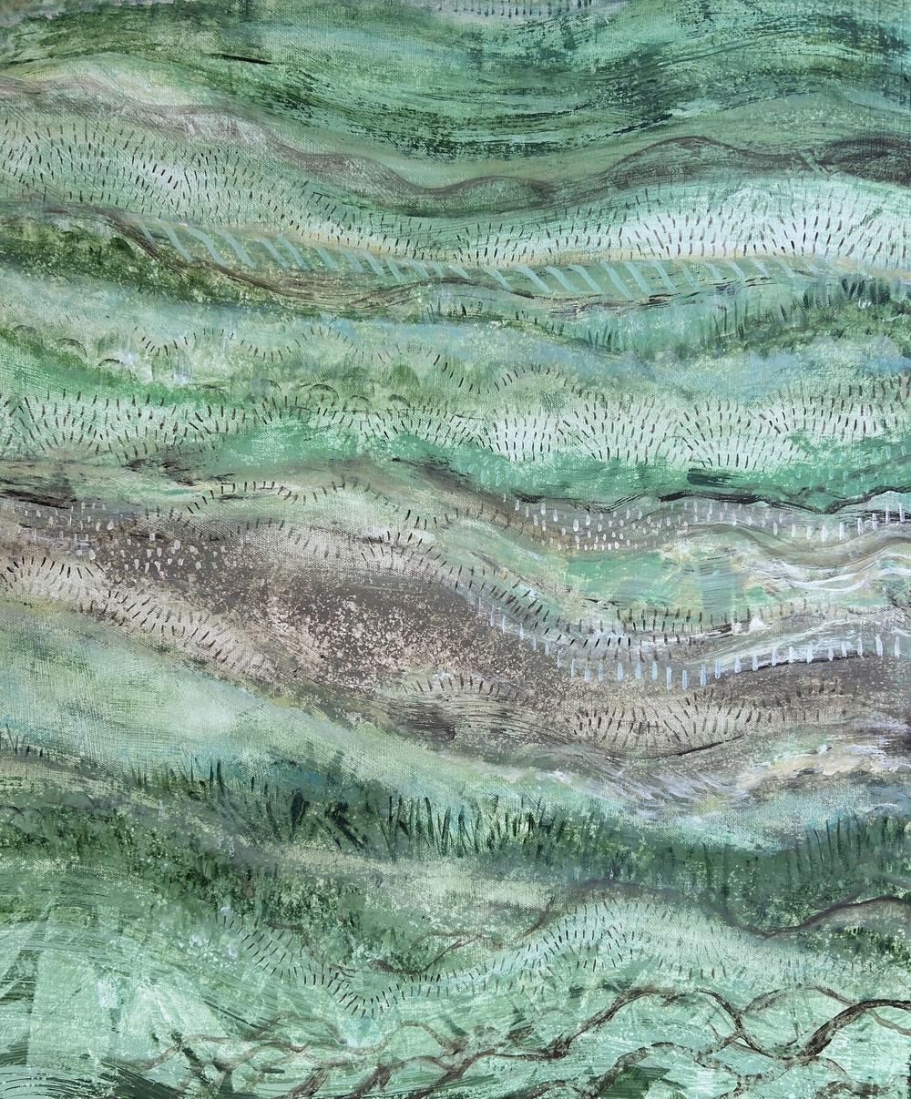 All That Green-by-Debra Duffy-original art-Gioia