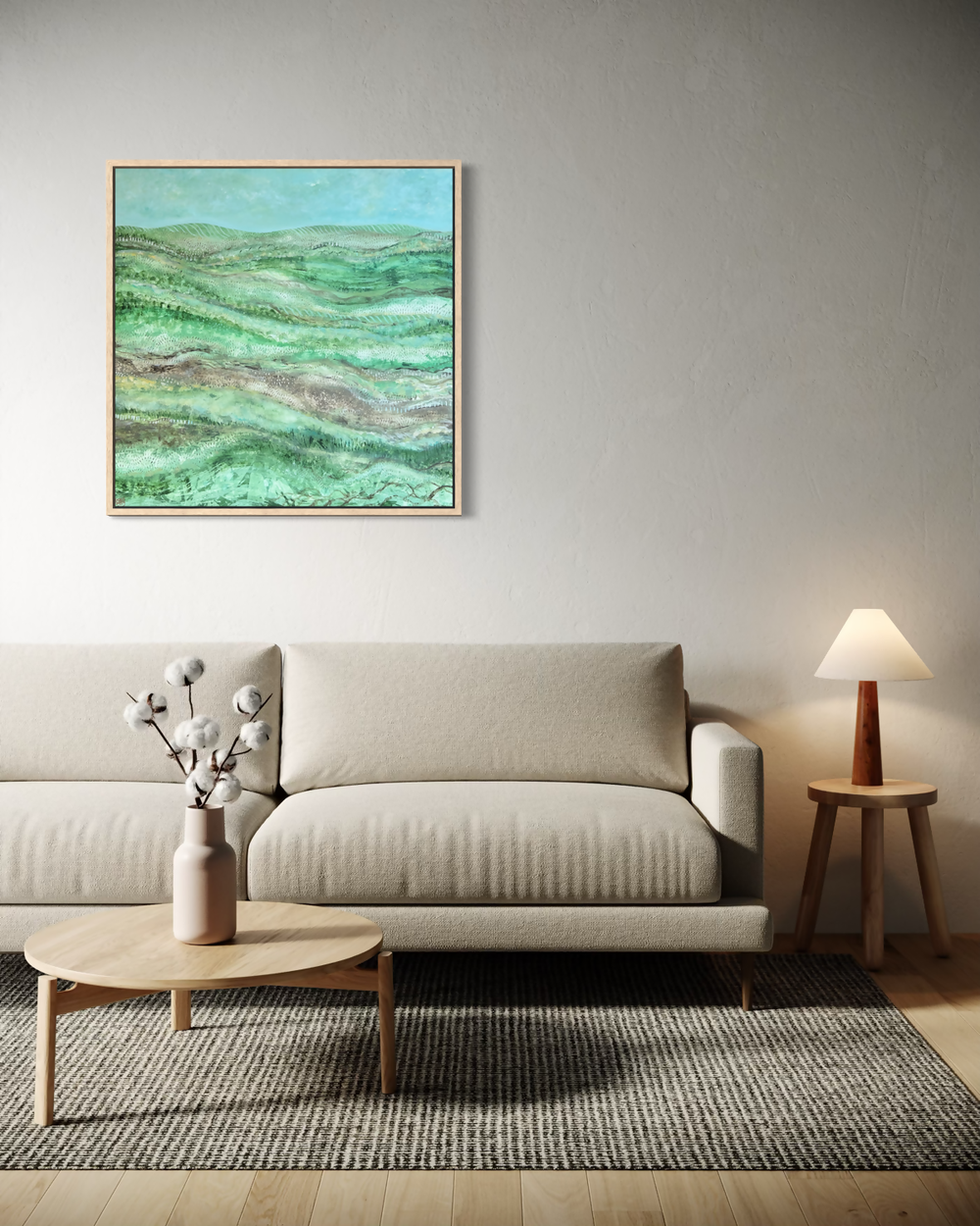 All That Green-by-Debra Duffy-original art-Gioia