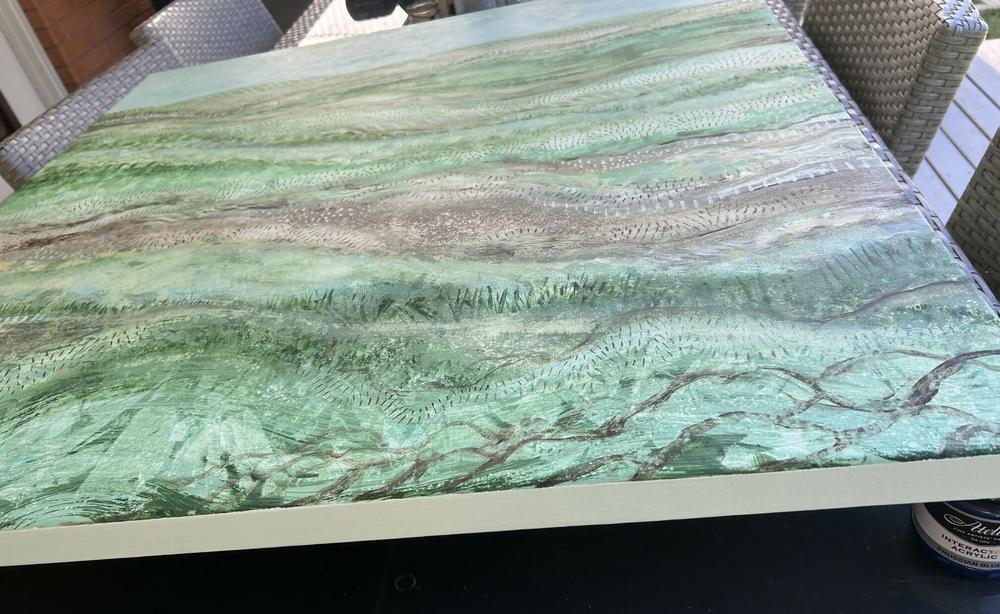 All That Green-by-Debra Duffy-original art-Gioia