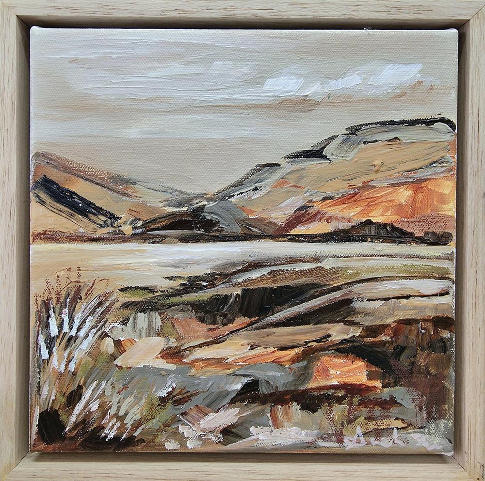 Amber Sunset , Original Artwork-by-Amanda Skye-original art-Gioia