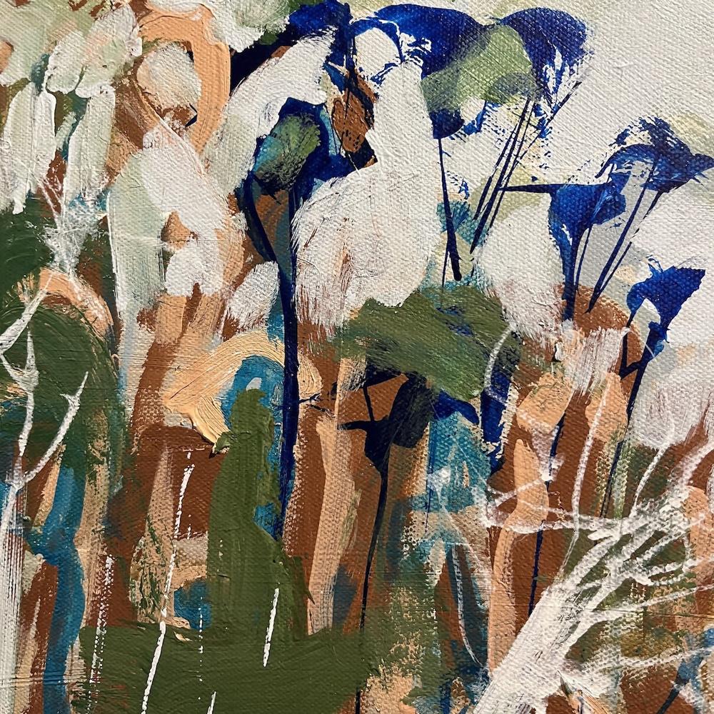 Australian Bush Riverbank with Golden Glow-by-Naomi Crowther Original Artwork-original art-Gioia