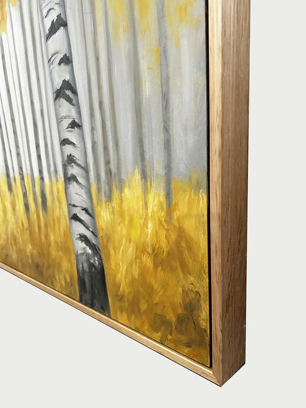 Autumn Birches-by-Pamela Gleeson-original art-Gioia