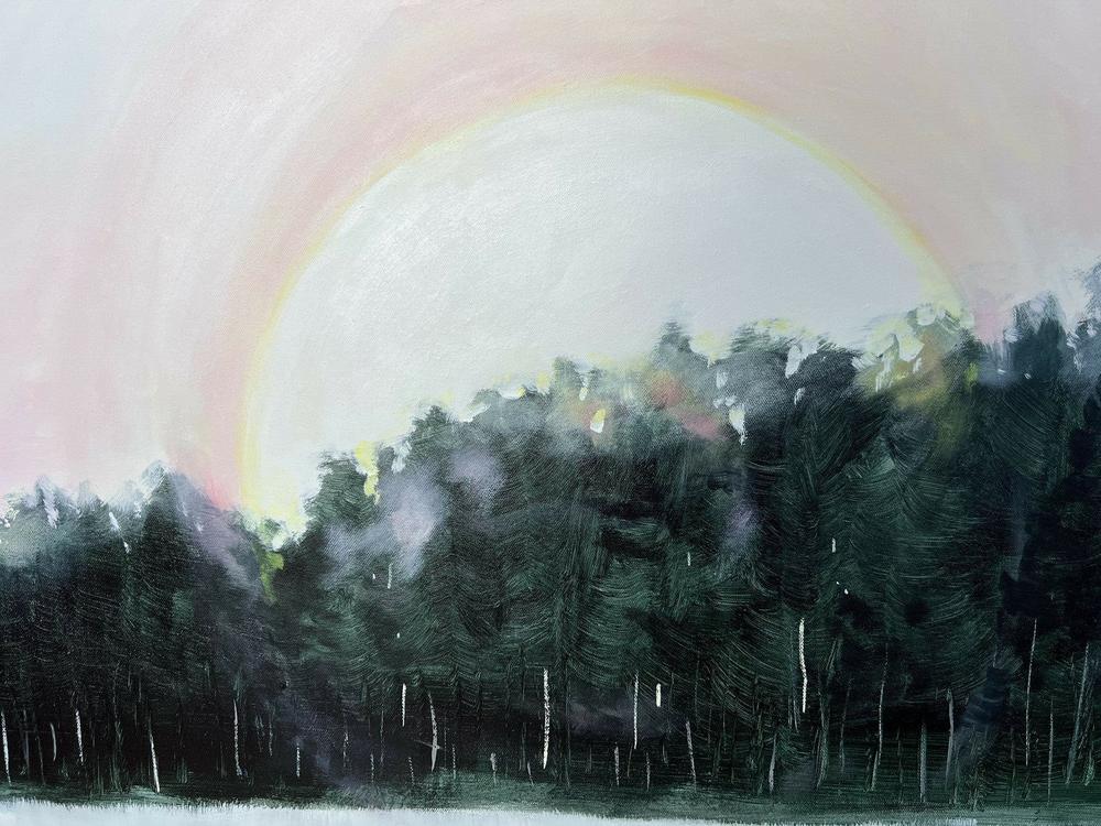Autumn Frost meets First Light. Original hand-painted artwork by Meredith Howse.-by-Meredith Howse-original art-Gioia