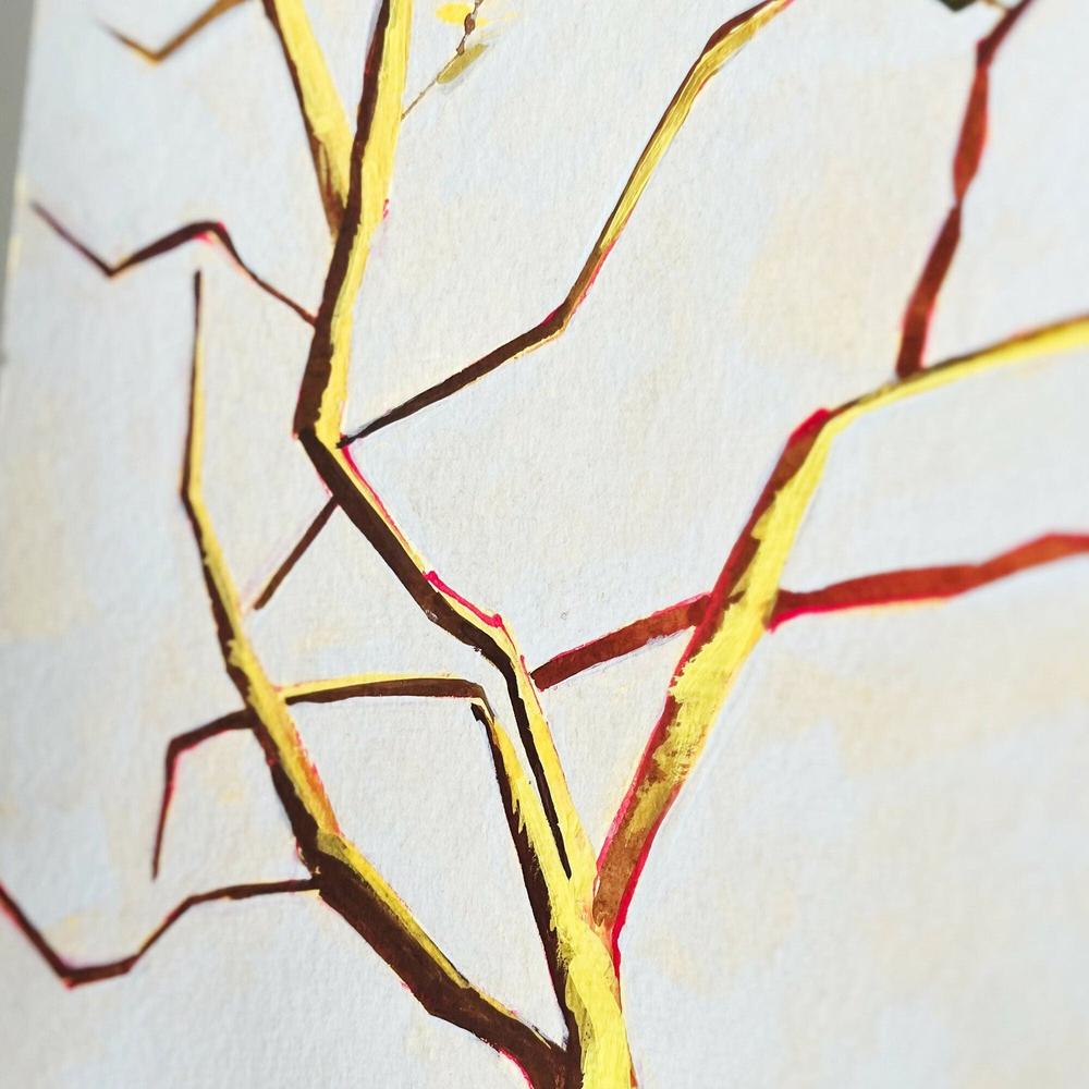 Autumn Light, Original Hand-Painted Canvas By Lucrecia Caporale-by-Lucrecia Caporale-original art-Gioia