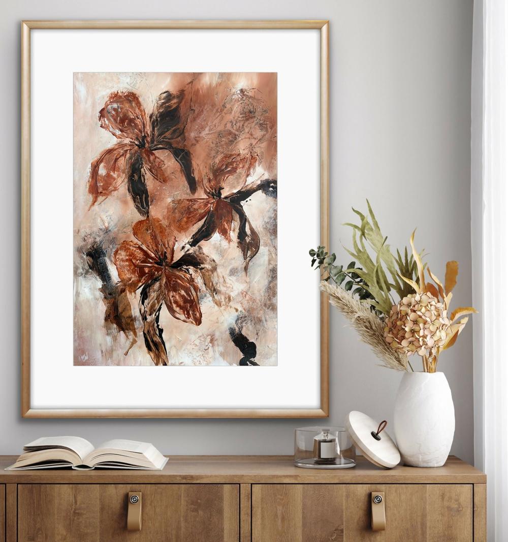 Autumn Petals-by-Carrie Welsh-original art-Gioia