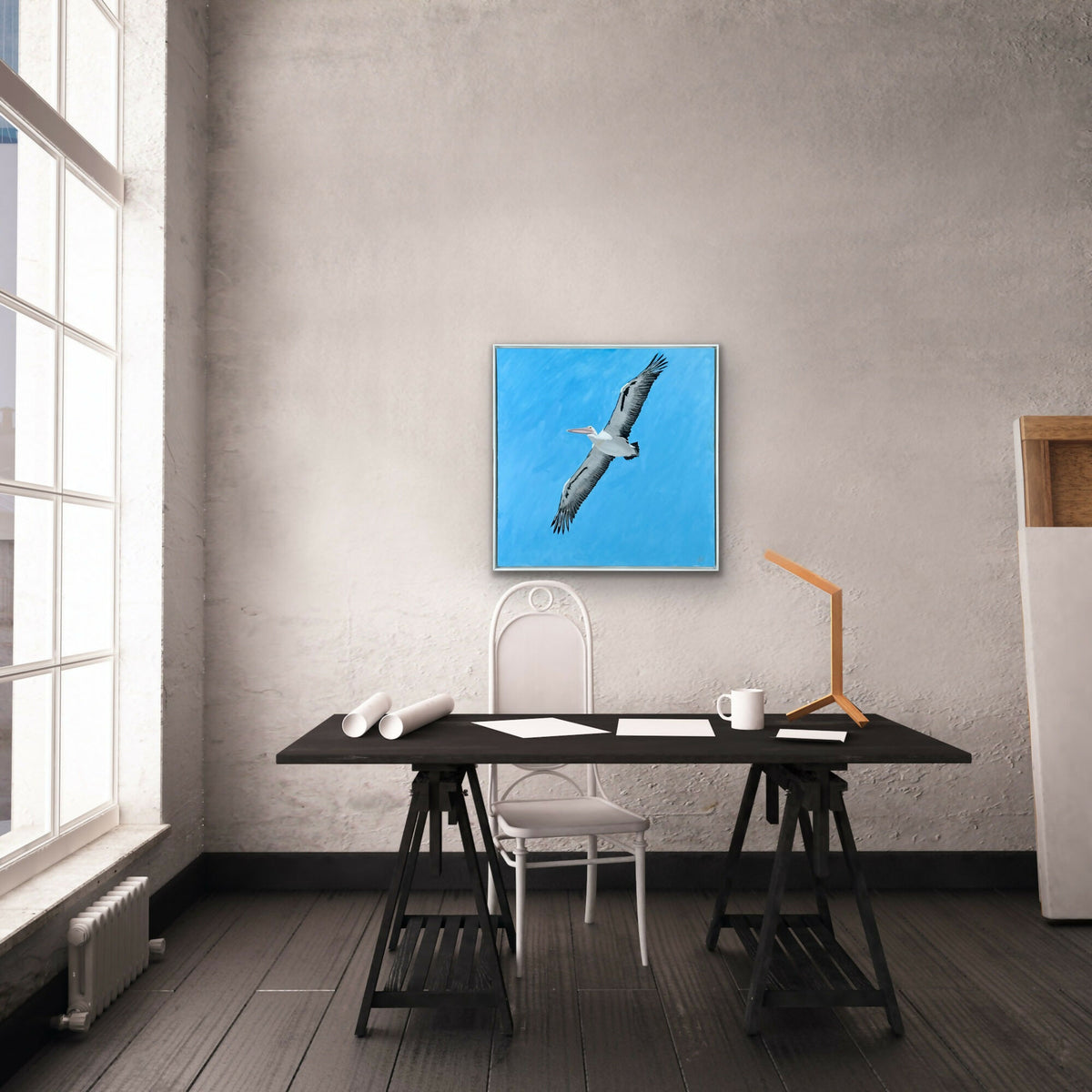 Pelican in Flight