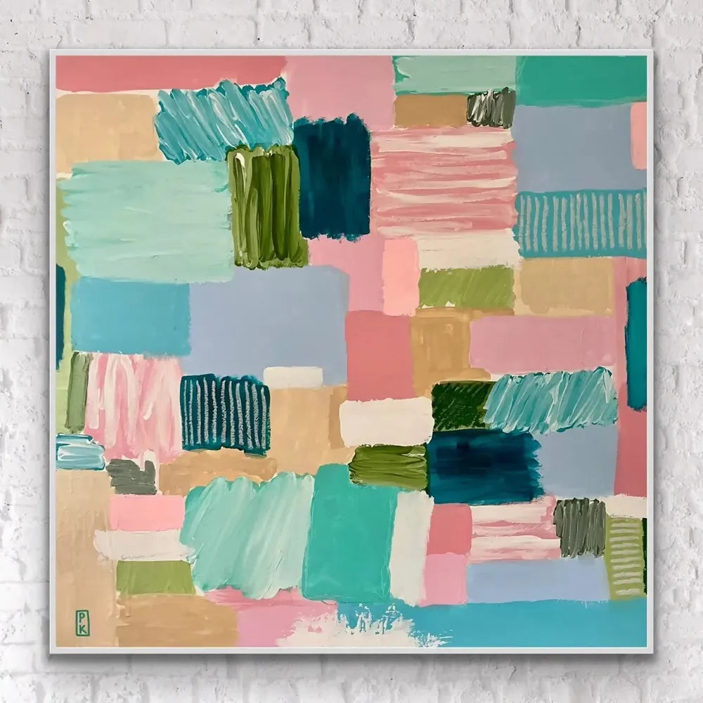 Bayside Beach Box, Original Hand-Painted Canvas By Poppy Key-by-Poppy Key-original art-Gioia