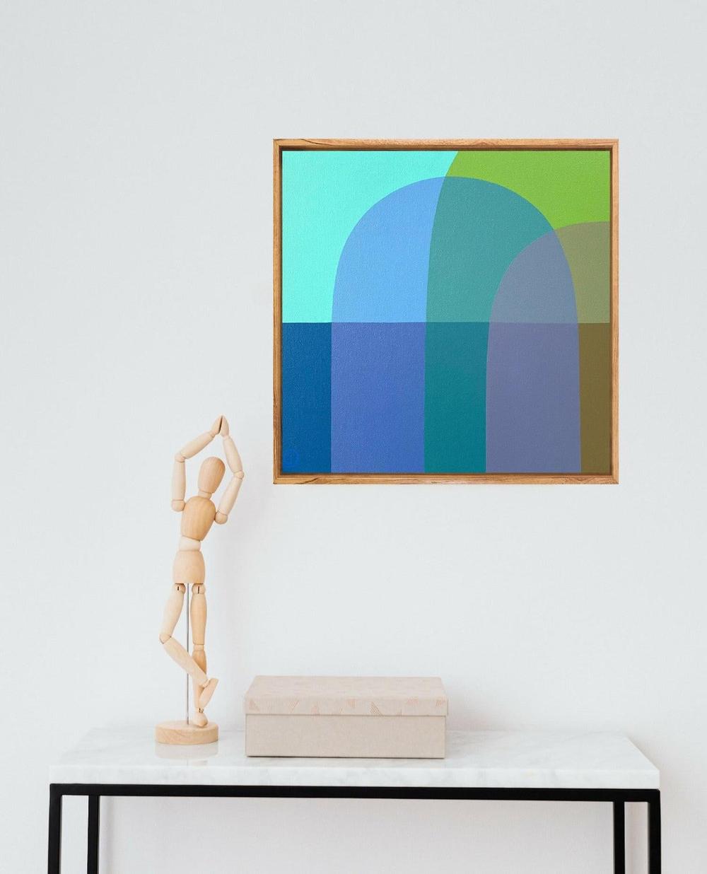 Beach Days I, Original Hand-Painted Canvas By Charlotte De Pace-by-Charlotte De Pace-original art-Gioia