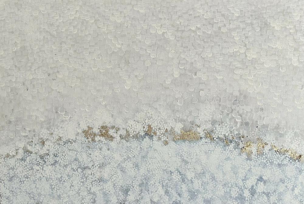 Beach Foam (Oak Box Timber Frame)-by-Gillian Deane Art-original art-Gioia