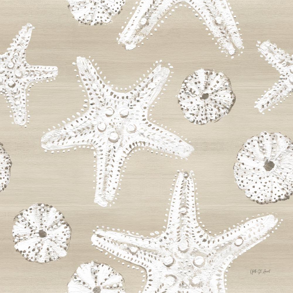 Beach Treasures Pattern I-wallpaper-eco-friendly-easy-removal-Yvette St. Amant-1