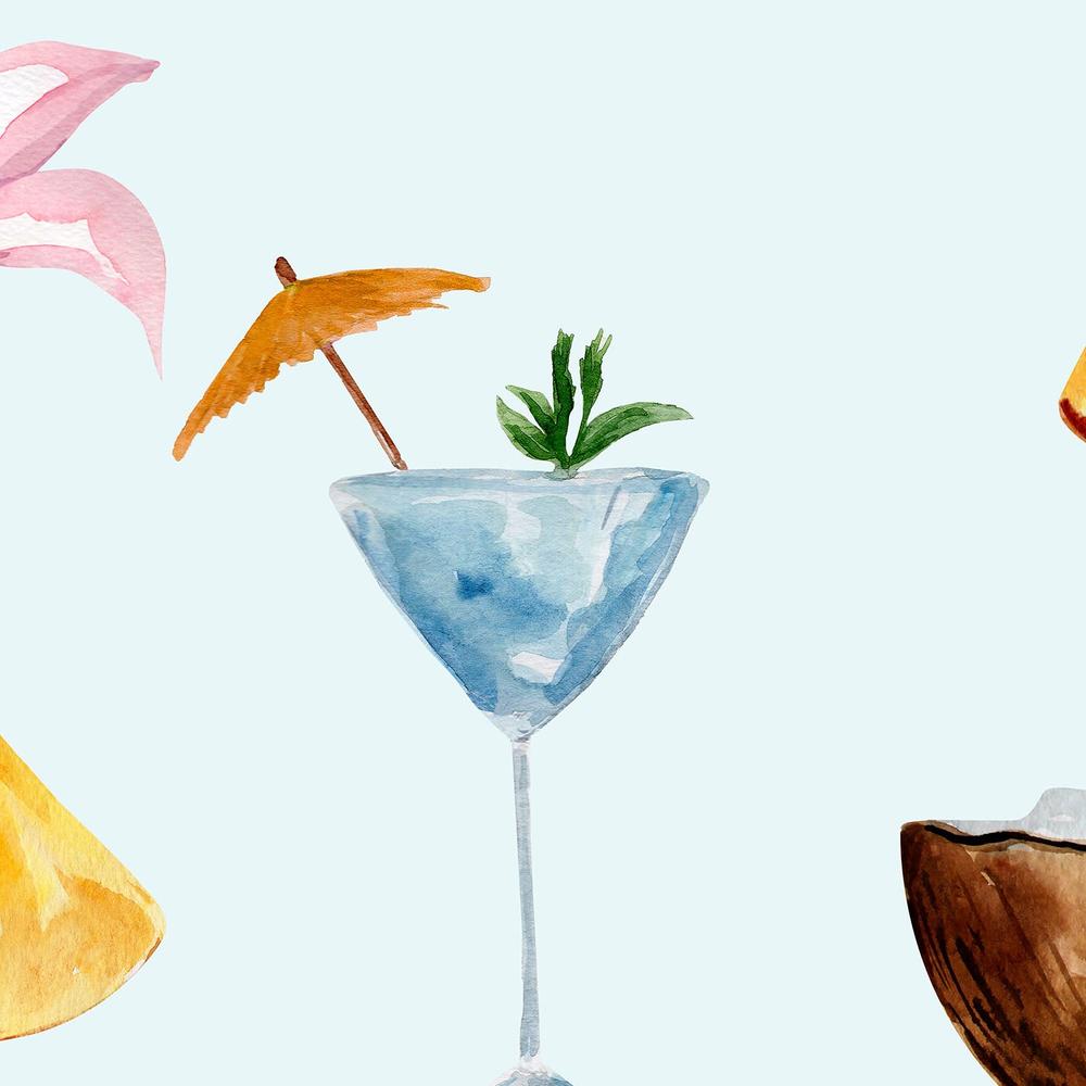Beach Tropical Vibe-wallpaper-eco-friendly-easy-removal-Gioia Wall Art-3