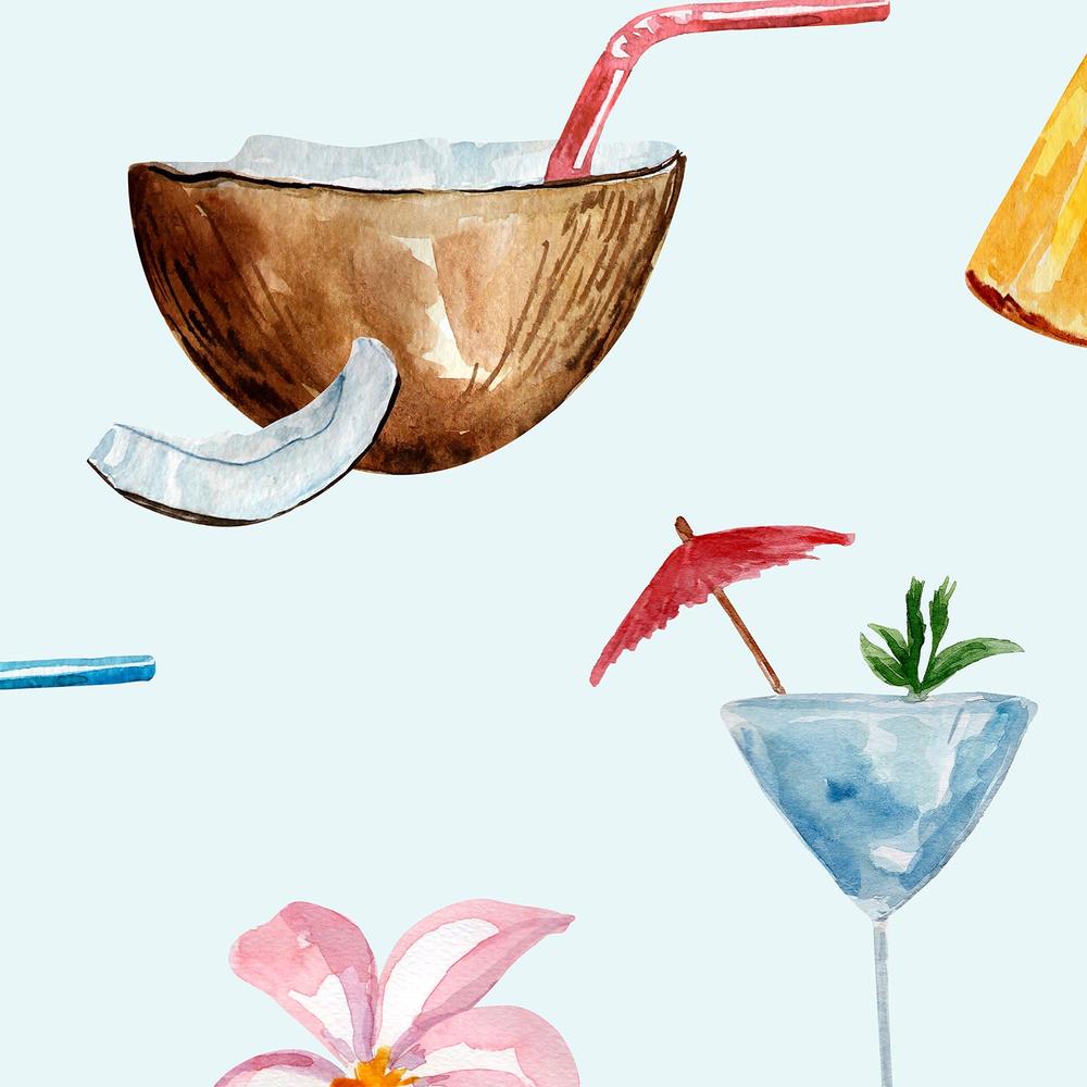 Beach Tropical Vibe-wallpaper-eco-friendly-easy-removal-Gioia Wall Art-4