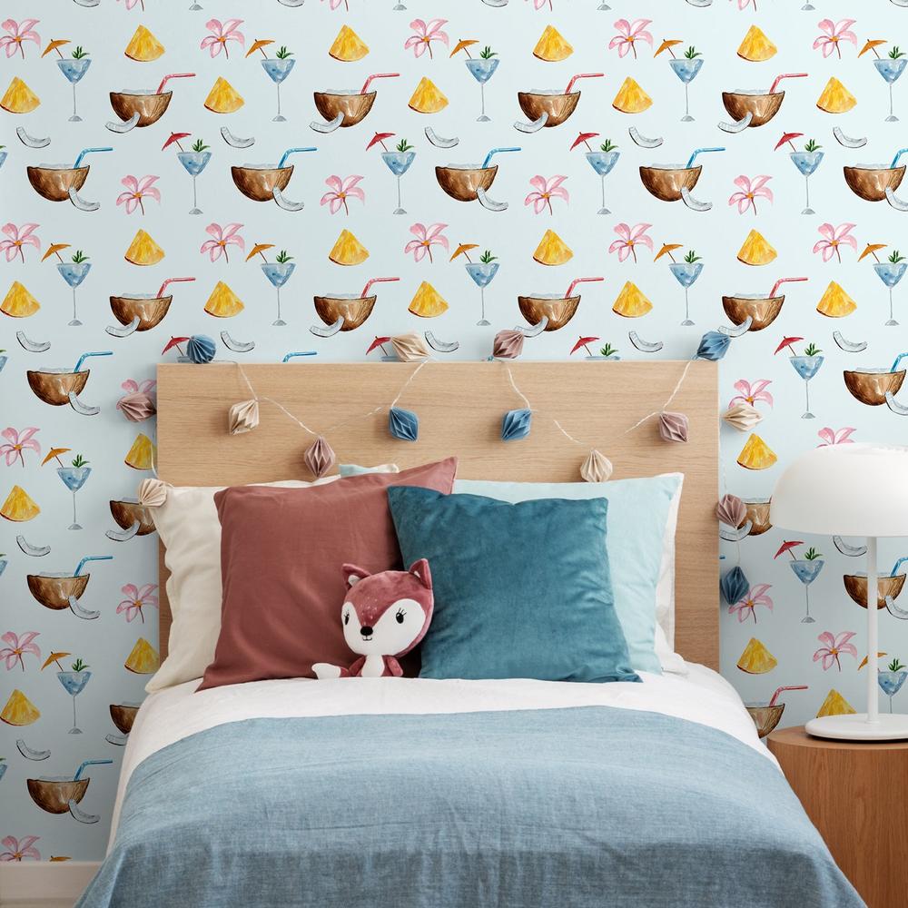 Beach Tropical Vibe-wallpaper-eco-friendly-easy-removal-Gioia Wall Art-5