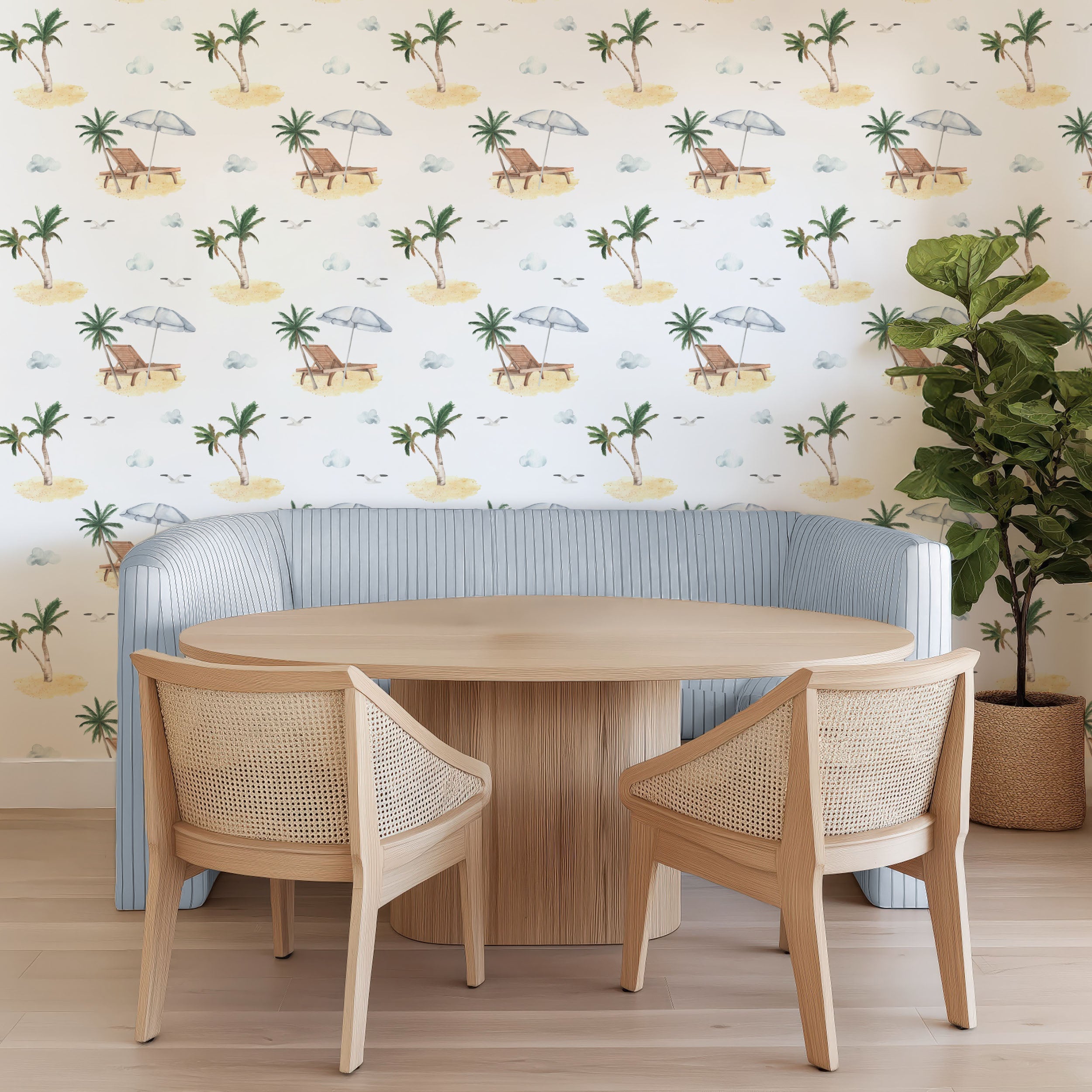 Beach Vacation-wallpaper-eco-friendly-easy-removal-Gioia Wall Art-5