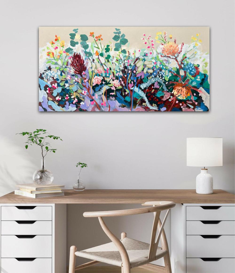 Beautiful Vintage. Original hand-painted artwork by Meredith Howse.-by-Meredith Howse-original art-Gioia