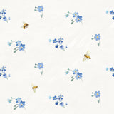 Bees and Blooms Pattern Style C, Wallpaper