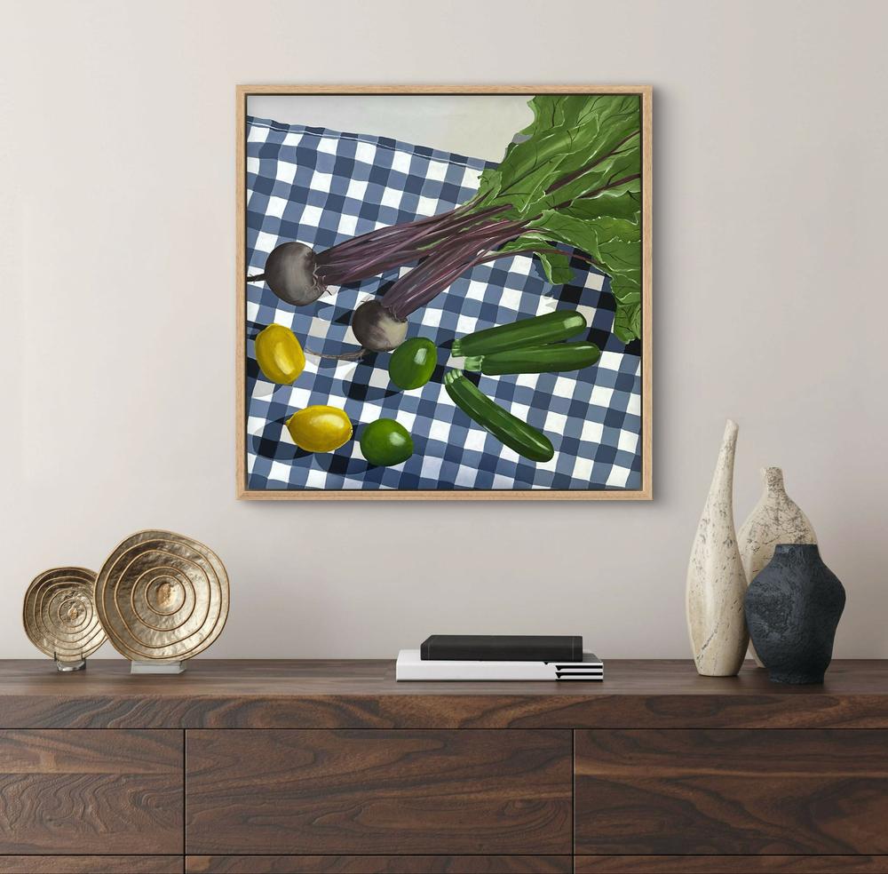 Beetroot On Table-by-Amanda Rubenstein-original art-Gioia