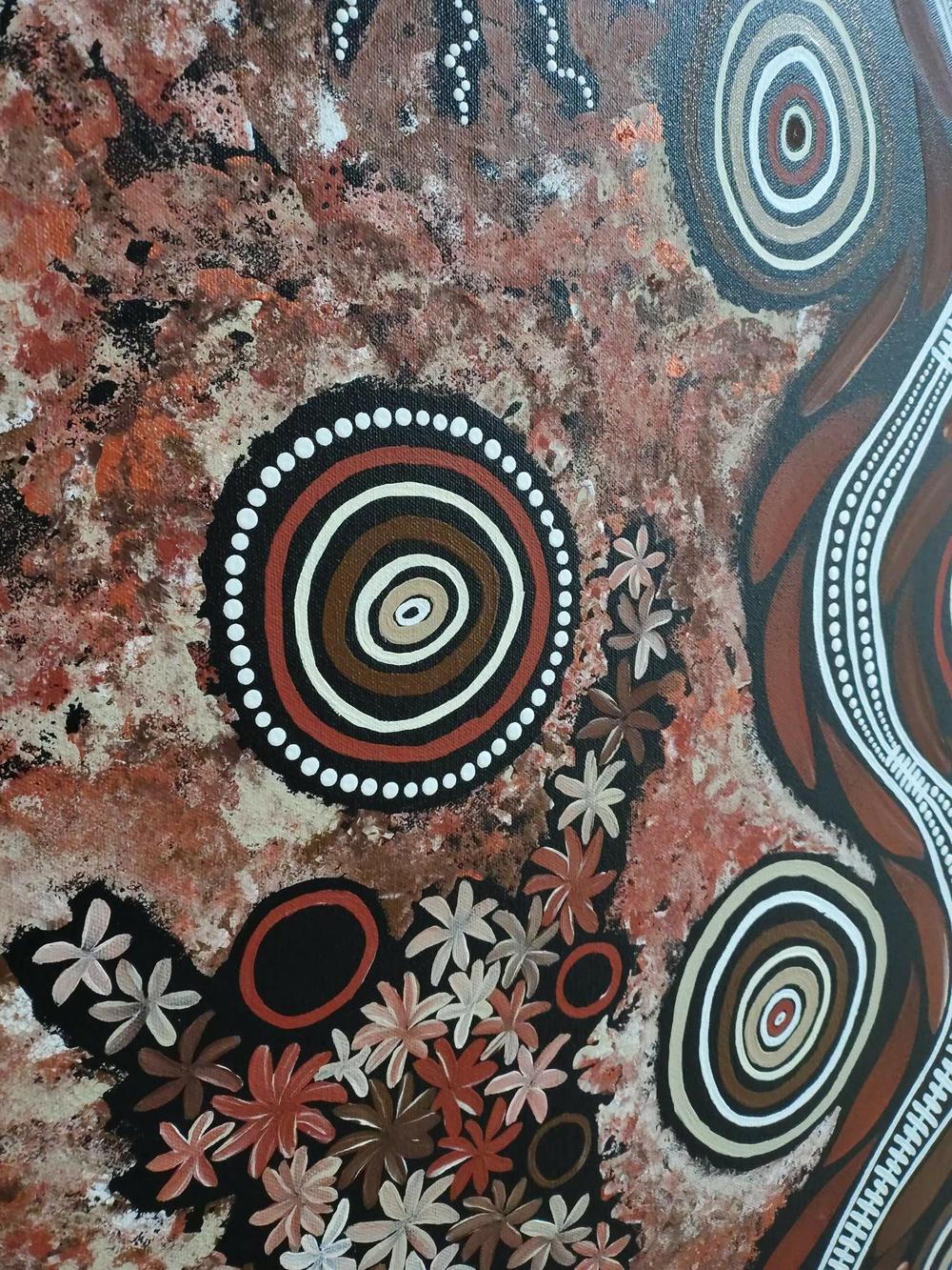 Big snake on long travels over our beautiful land , Original Artwork-by-Emma Rigney-original art-Gioia