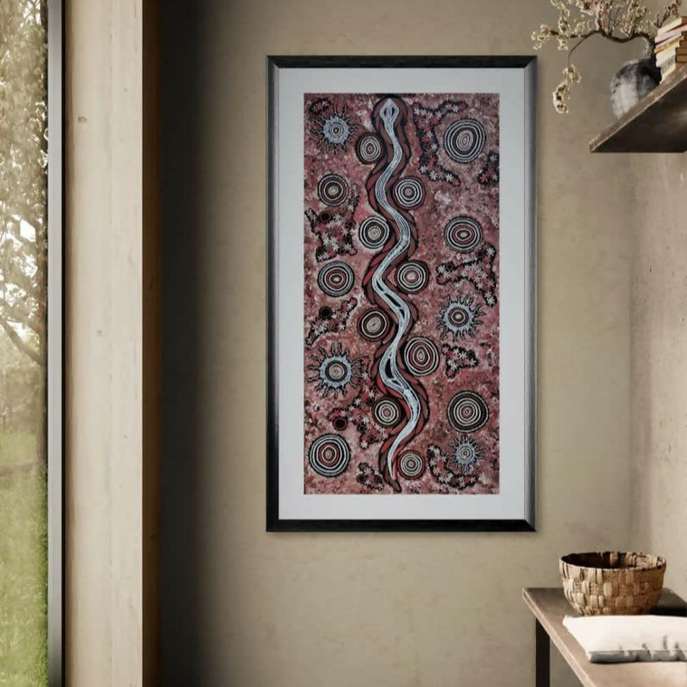 Big snake on long travels over our beautiful land , Original Artwork-by-Emma Rigney-original art-Gioia