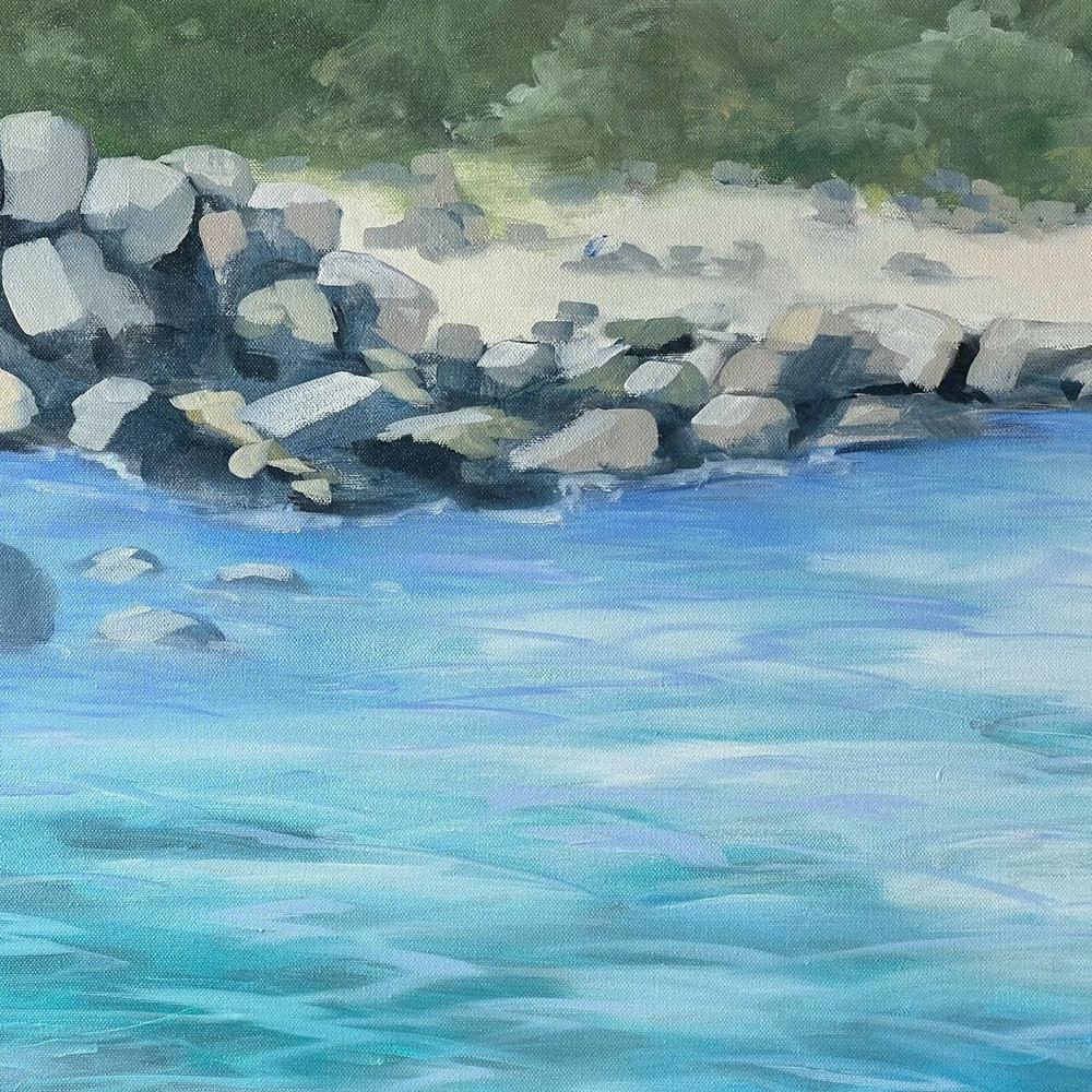 Binalong Bay. Original hand-painted artwork by Meredith Howse.-by-Meredith Howse-original art-Gioia