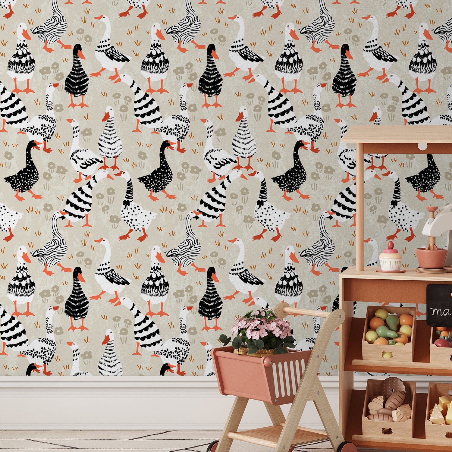 Black And White Patterned Farm Animals