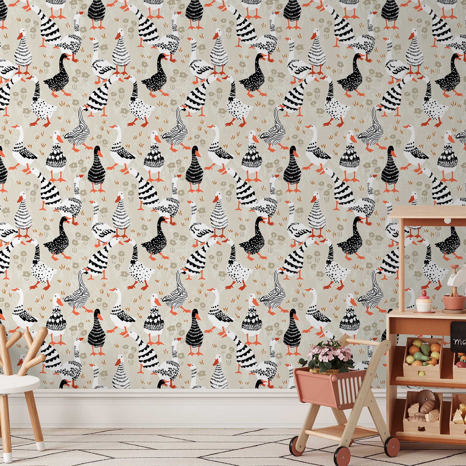 Black And White Patterned Farm Animals