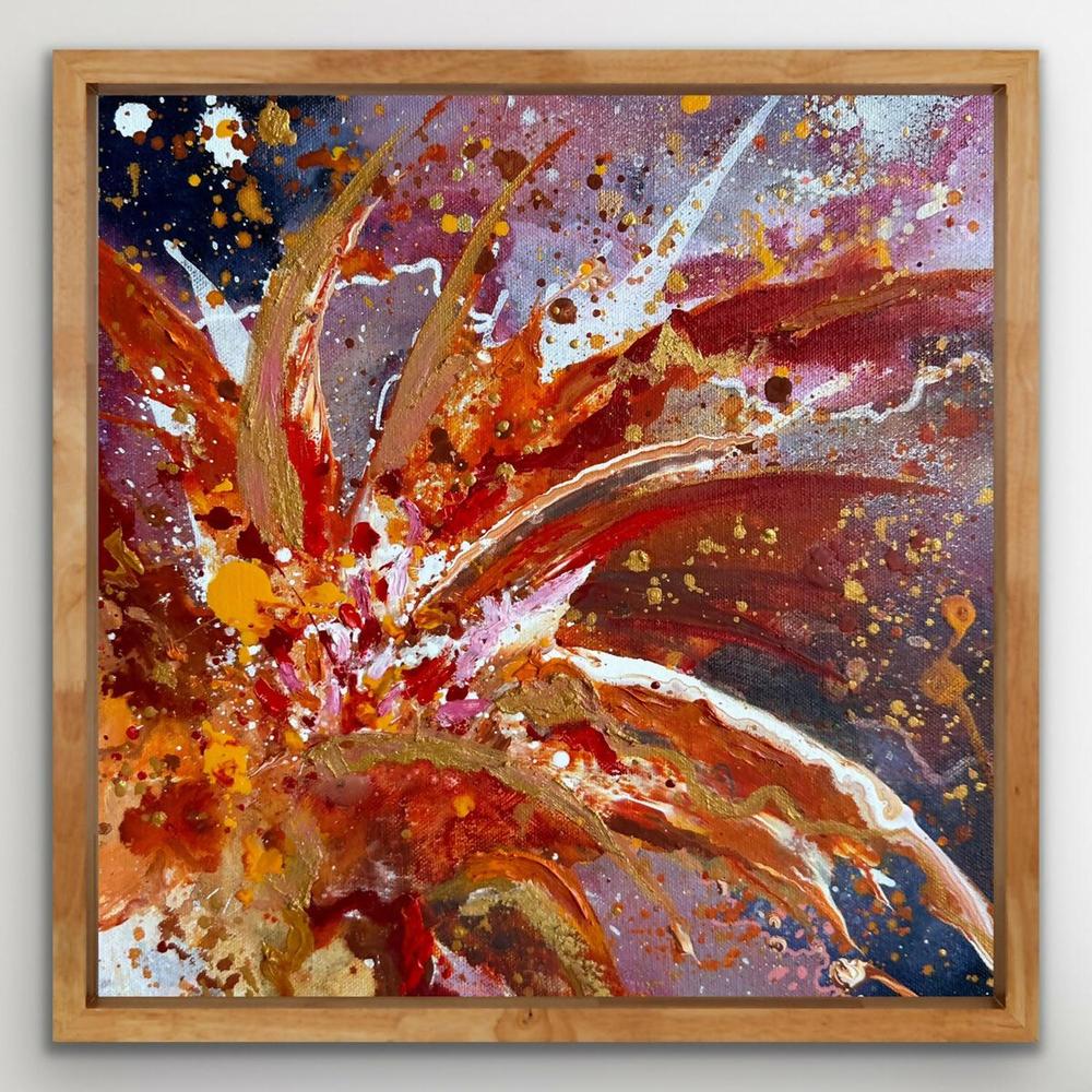Blaze 3, Original Hand-Painted Canvas By Teagan Watts-by-Teagan Watts-original art-Gioia