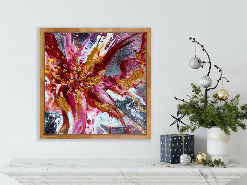 Blaze 4, Original Hand-Painted Canvas By Teagan Watts-by-Teagan Watts-original art-Gioia