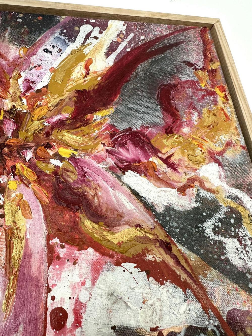 Blaze 4, Original Hand-Painted Canvas By Teagan Watts-by-Teagan Watts-original art-Gioia