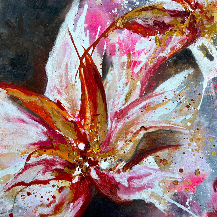 Blaze, Original Hand-Painted Canvas By Teagan Watts-by-Teagan Watts-original art-Gioia