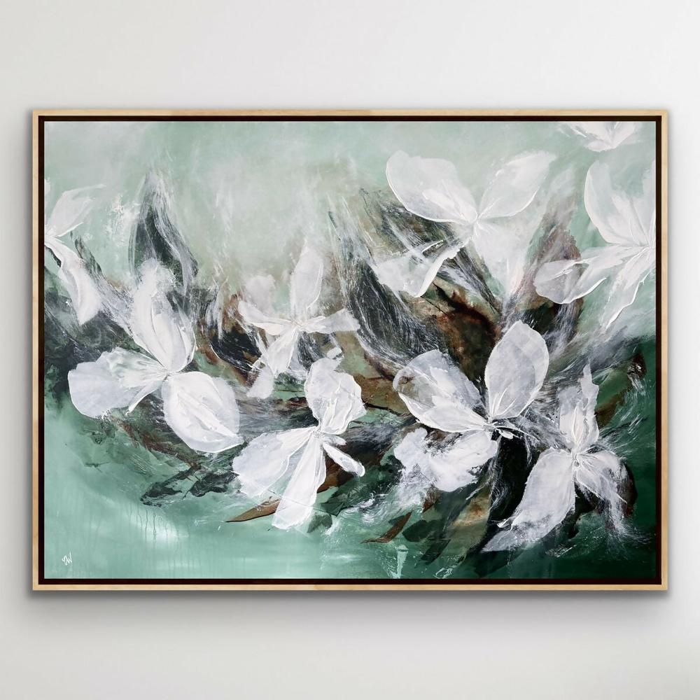 Bloom In Stillness-by-Carrie Welsh-original art-Gioia