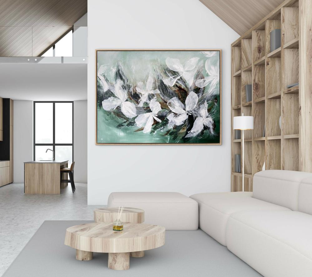 Bloom In Stillness-by-Carrie Welsh-original art-Gioia