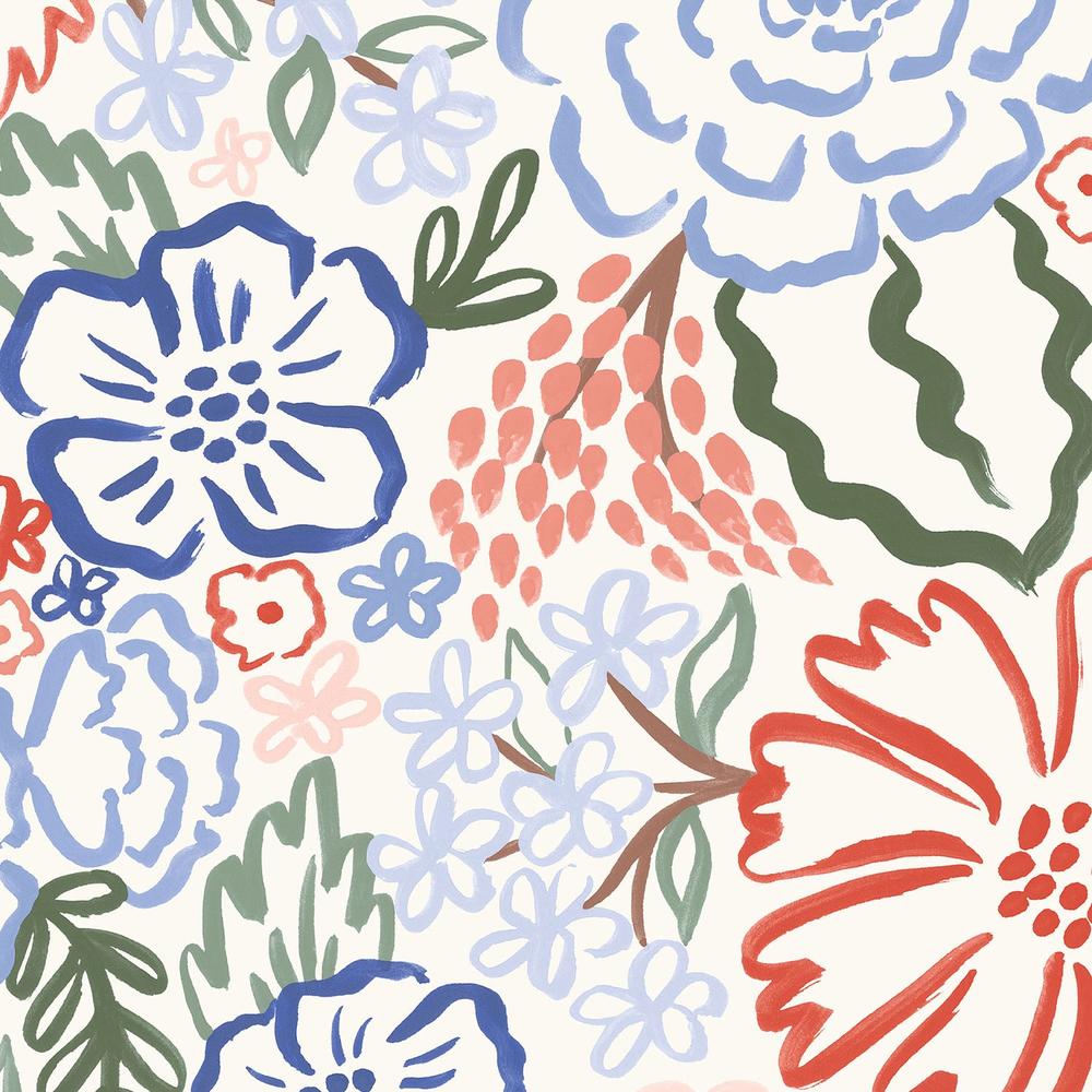 Blooming Americana Pattern VA-wallpaper-eco-friendly-easy-removal-Laura Marshall-4