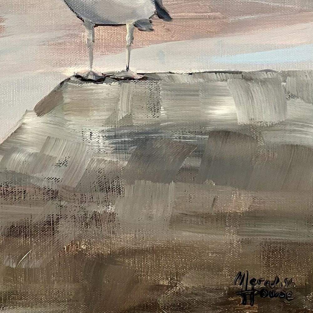 Blue Birds Eye View, Original Hand-painted Artwork By Meredith Howse-by-Meredith Howse-original art-Gioia