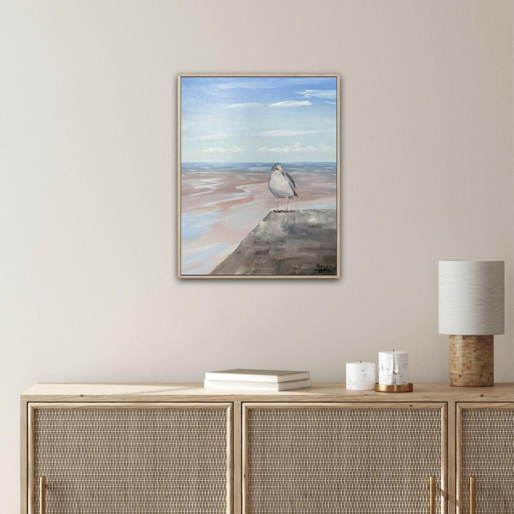 Blue Birds Eye View, Original Hand-painted Artwork By Meredith Howse-by-Meredith Howse-original art-Gioia