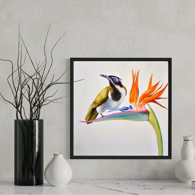 Blue Faced Honey Eater , Original Artwork