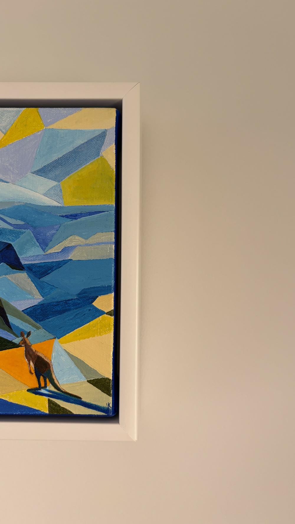 Blue Mountain Echoes-by-Vasily Kulchenko-original art-Gioia