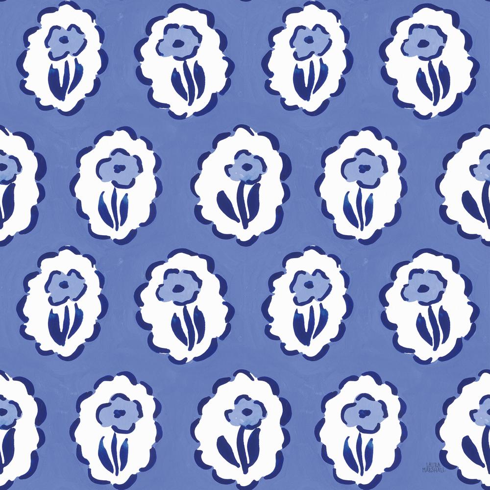 Blue Reverie Pattern VIB-wallpaper-eco-friendly-easy-removal-Laura Marshall-1