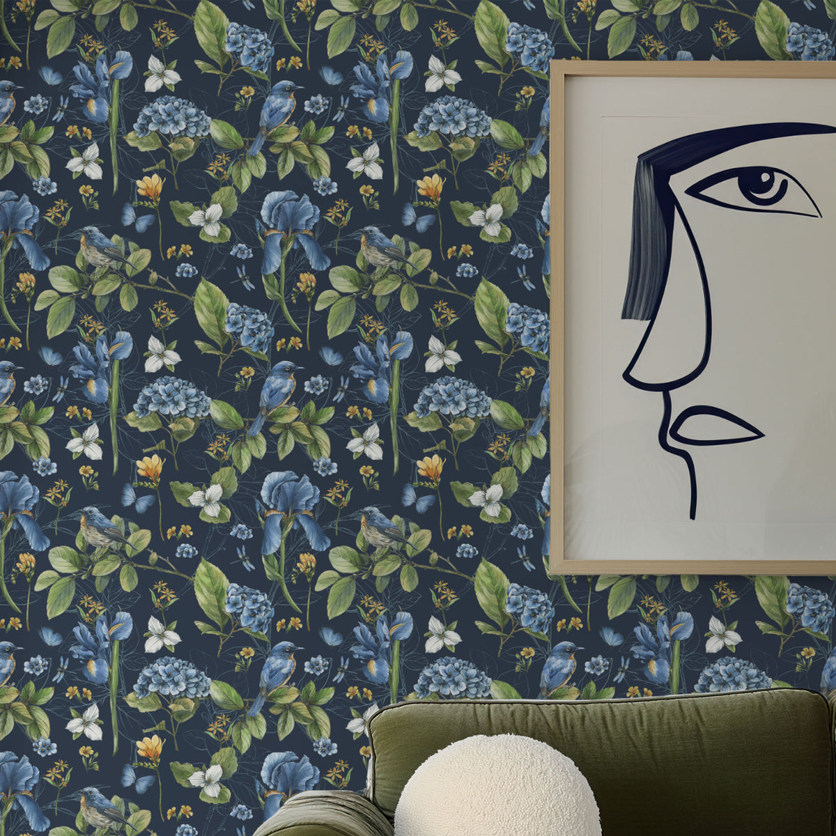 Blue Botanica Pattern IC