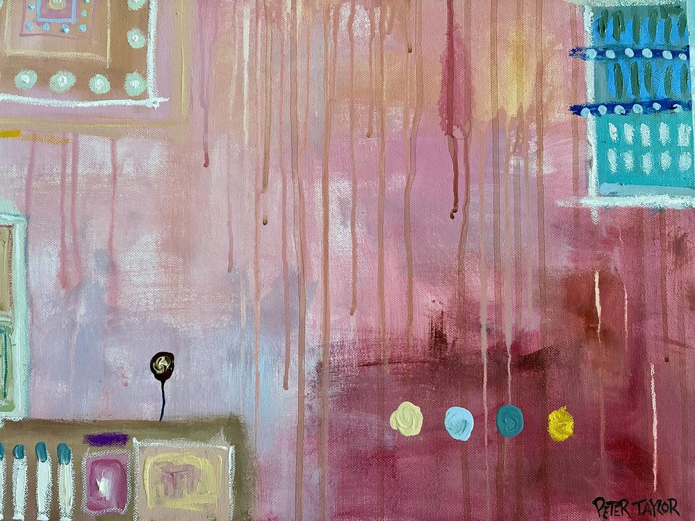 Blush of the Burbs-by-Peter Taylor-original art-Gioia