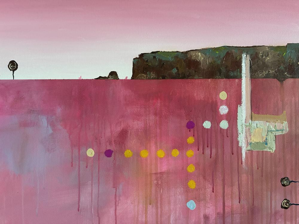 Blush of the Burbs-by-Peter Taylor-original art-Gioia