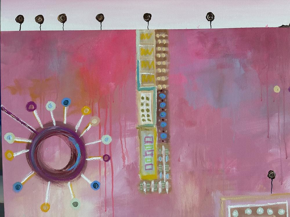 Blush of the Burbs-by-Peter Taylor-original art-Gioia