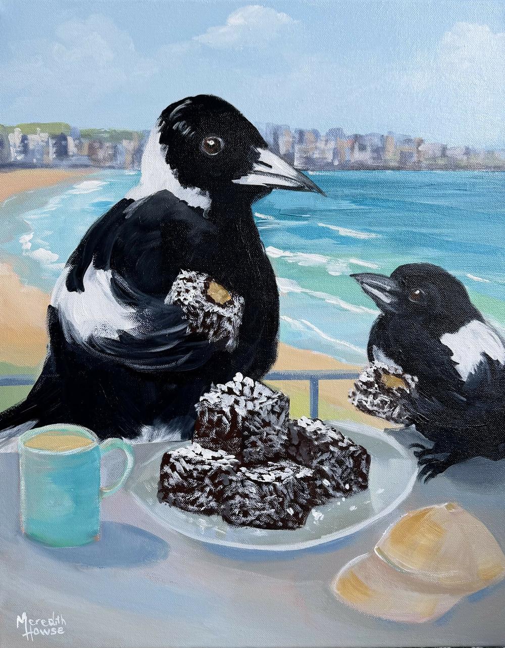 Bondi Lamington-by-Meredith Howse-original art-Gioia