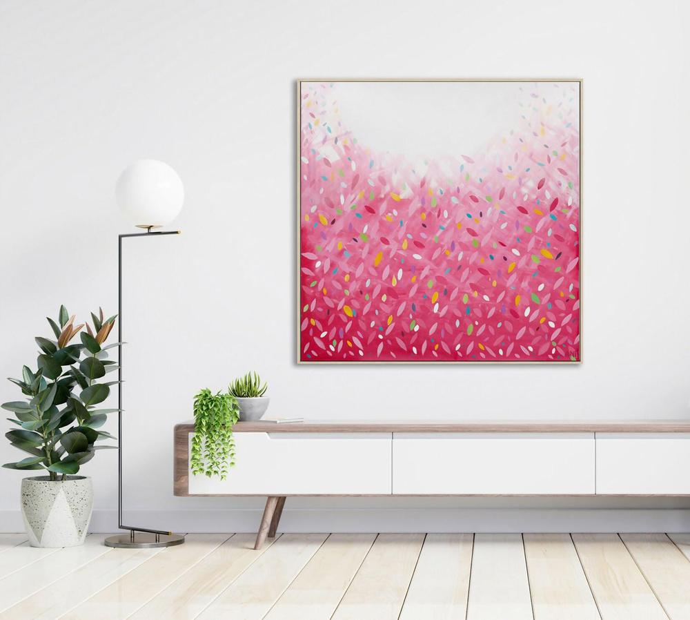 Bonds Confetti Leaves-by-Ani Ipradjian-original art-Gioia
