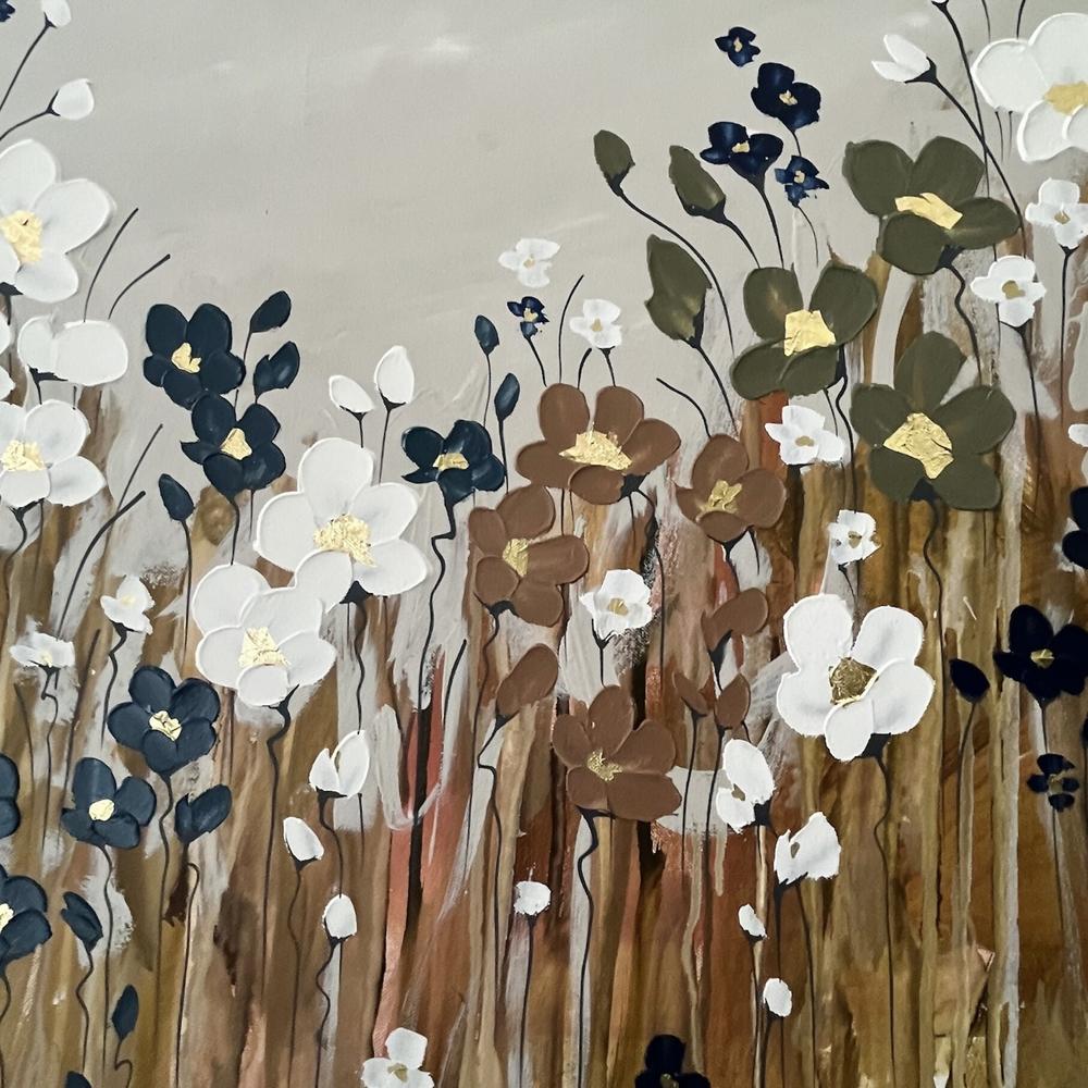 Botanical Abundance on Ochre-by-Naomi Crowther Original Artwork-original art-Gioia