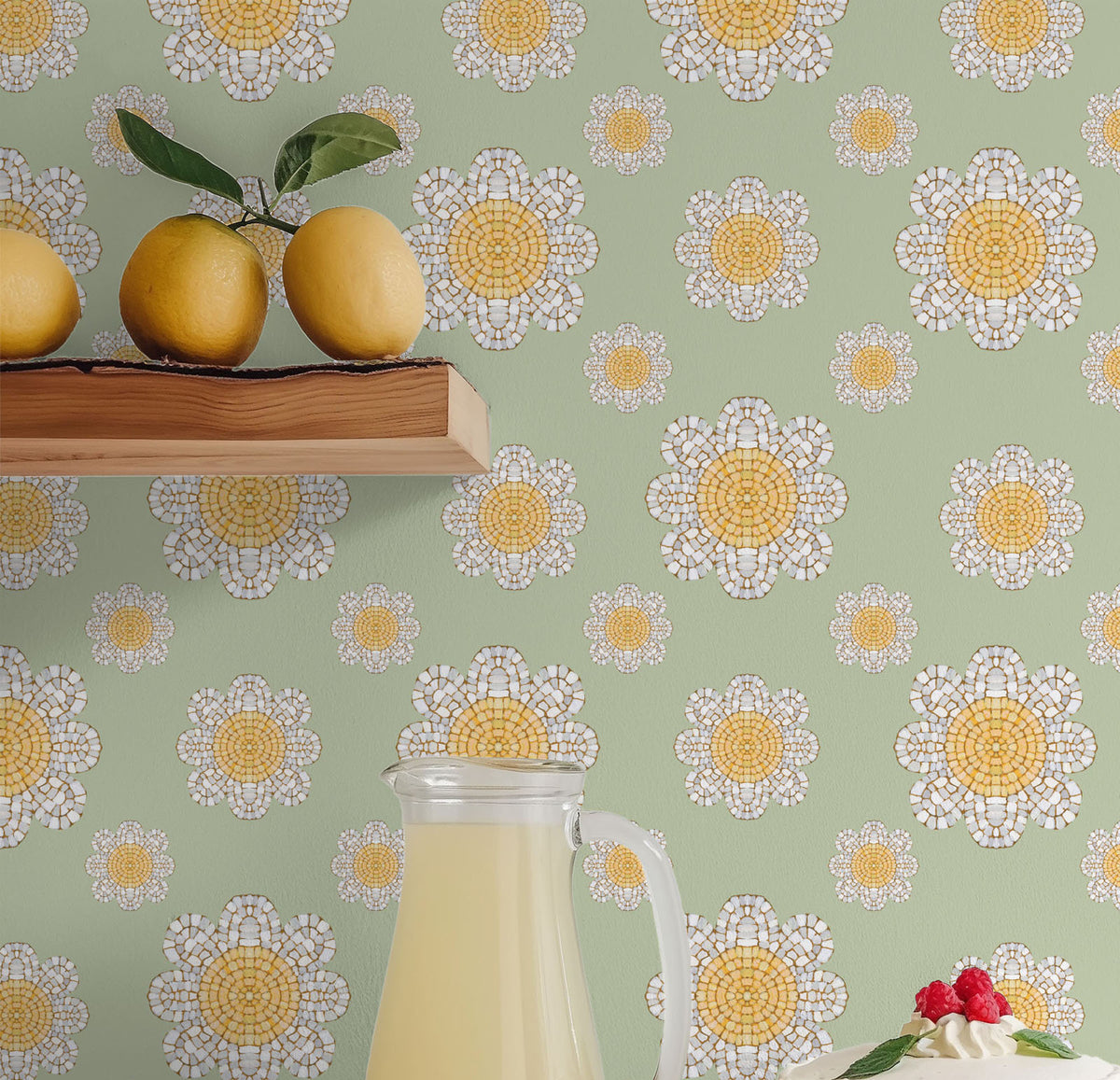 Botanical Mosaic Pattern IXB