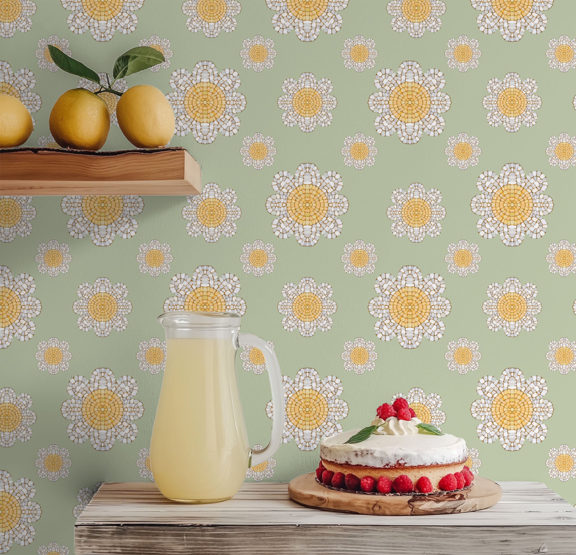 Botanical Mosaic Pattern IXB