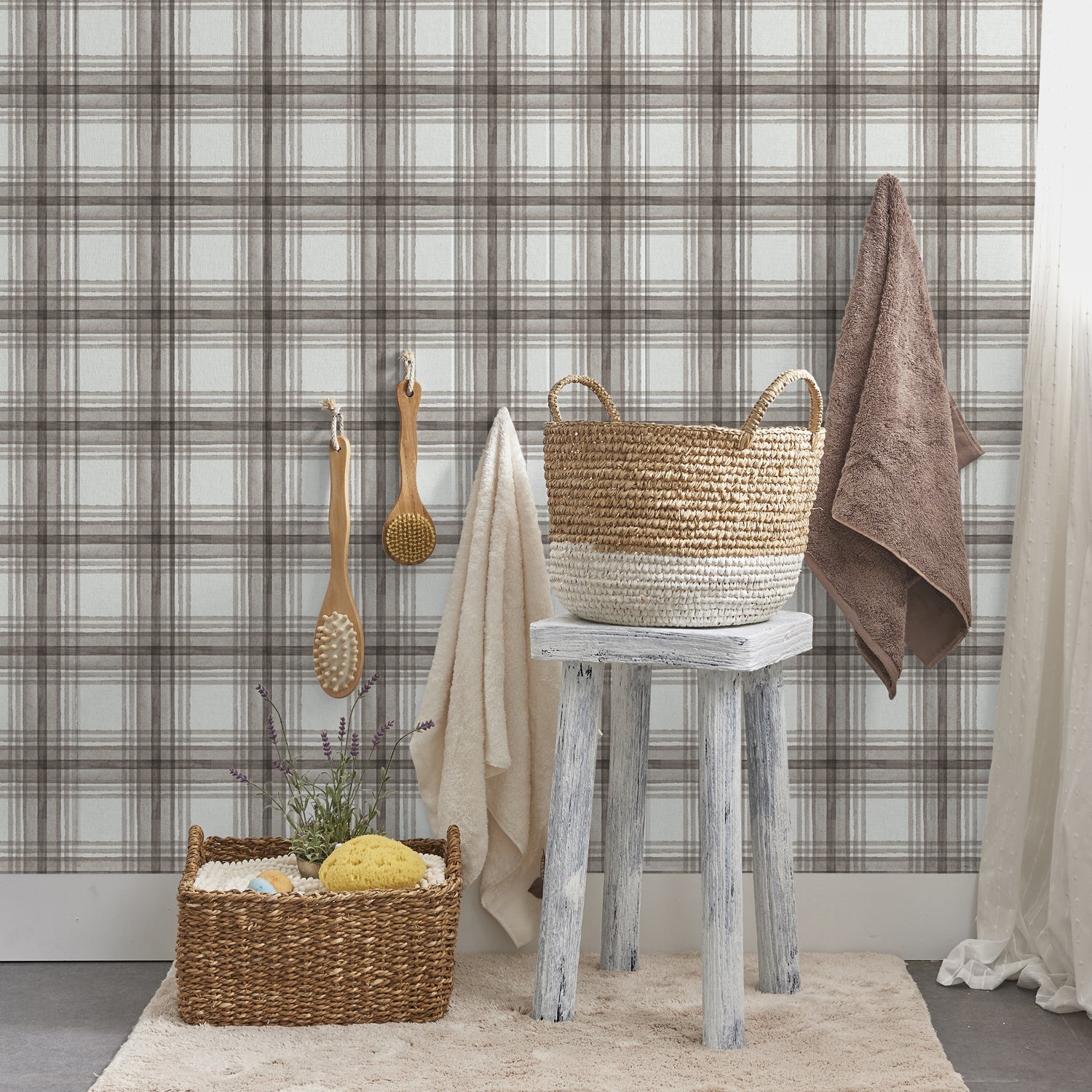 Bountiful Harvest Pattern III, Style B, Wallpaper