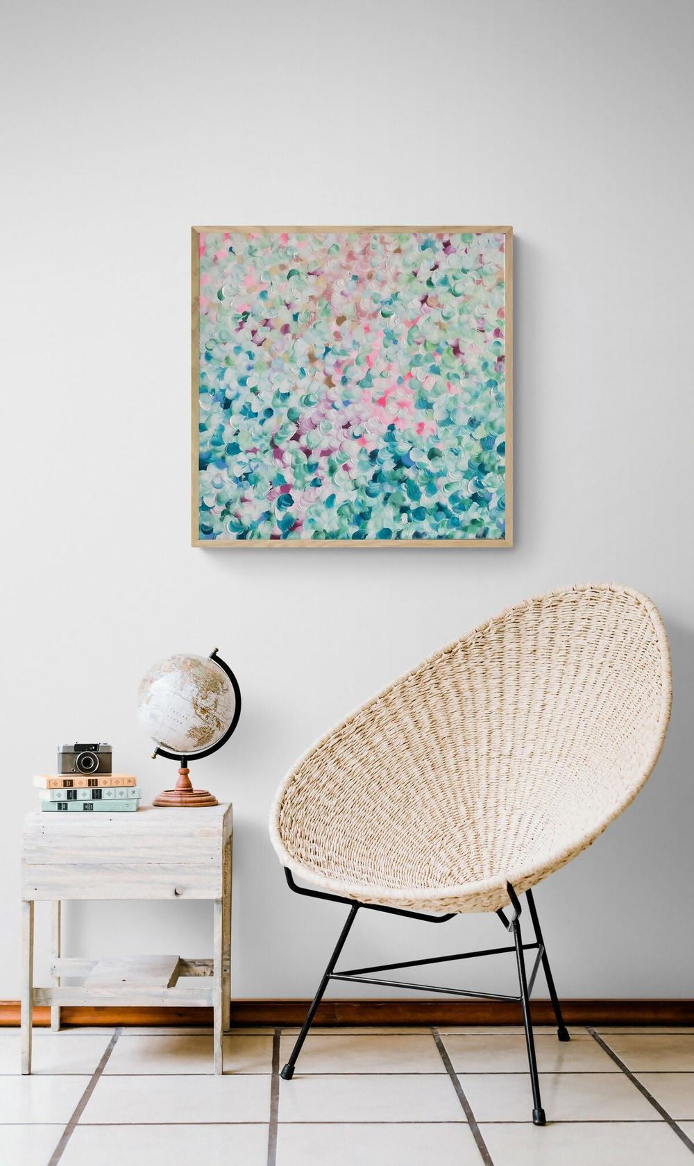 Bouquet your way , Original Artwork-by-Katherine Spiller-original art-Gioia