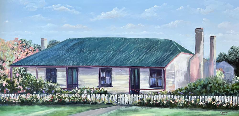 Bradman's Birthplace, Cootamundra , Original Artwork-by-Meredith Howse-original art-Gioia